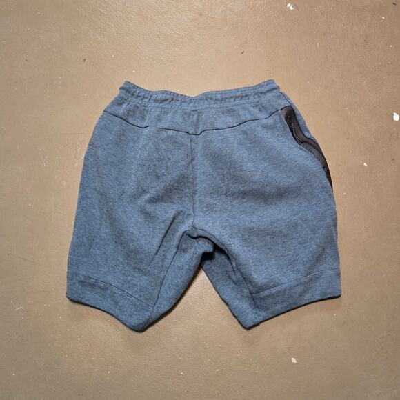 Nike Sportswear Tech Fleece Short in Smokey Blue and Black Men's Size Medium - Picture 6 of 7